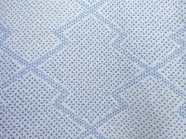 JAPANESE KIMONO / ANTIQUE KIMONO FOR SUMMER / SILK / OSHIMA TSUMUGI / WOVEN MATSUKAWABISHI